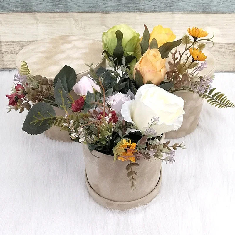 3-teiliges Set Runde Samt-Gesc – Florist Supply Buckets Bewertung und Preis