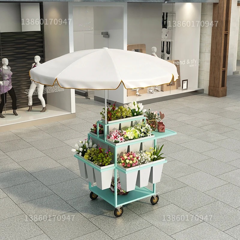 Stall, der Blumen verkauft. Bl – Florist Supply Buckets Bewertung und Preis