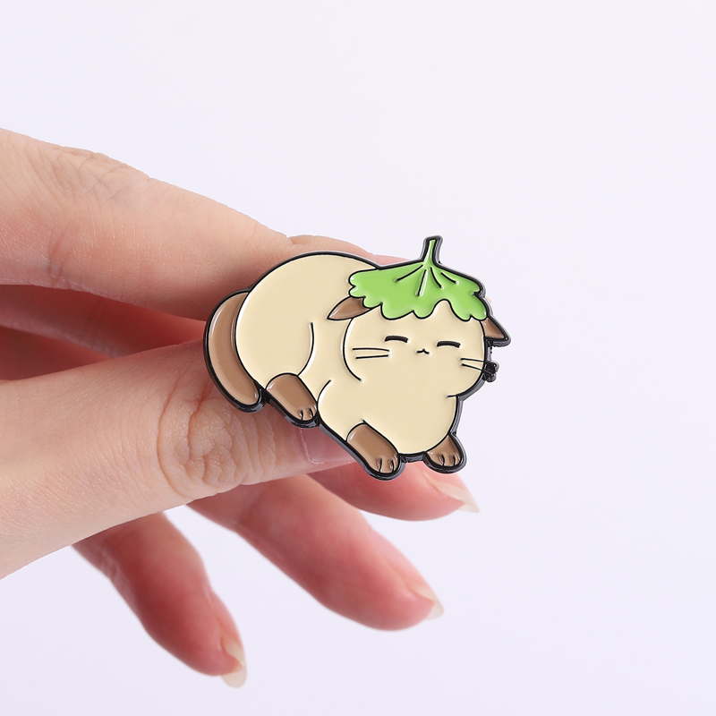 Blumen Blatt Hut Emaille Pins  – Flower Frog Pin Bewertung und Preis